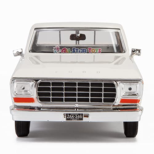 Motormax 1979 Ford F-150 Pickup Classic F150 Pick Up Truck 1:24 Diecast Collectible Model Car White 79346 All Star Toys Exclusive