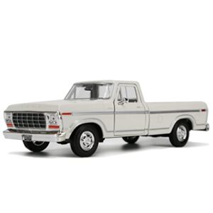 Motormax 1979 Ford F-150 Pickup Classic F150 Pick Up Truck 1:24 Diecast Collectible Model Car White 79346 All Star Toys Exclusive