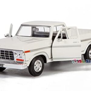 Motormax 1979 Ford F-150 Pickup Classic F150 Pick Up Truck 1:24 Diecast Collectible Model Car White 79346 All Star Toys Exclusive