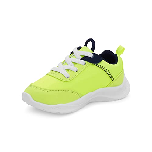 OshKosh B'Gosh Boy's Ajax Athletic Sneaker, Lime, 7 Toddler