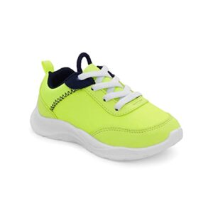 OshKosh B'Gosh Boy's Ajax Athletic Sneaker, Lime, 7 Toddler