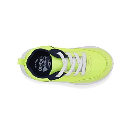 OshKosh B'Gosh Boy's Ajax Athletic Sneaker, Lime, 7 Toddler