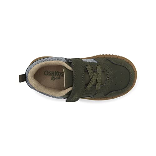 OshKosh B'Gosh Boy's Beckett Sneaker, Olive, 5 Toddler