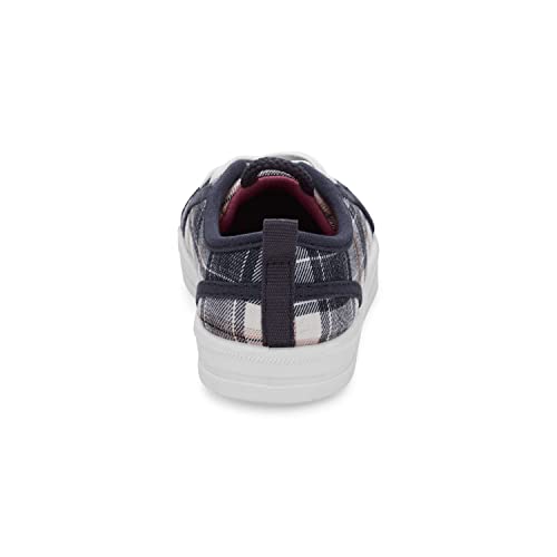 OshKosh B'Gosh Girls Syrup Slip-On Sneaker, Plaid, 4 Toddler