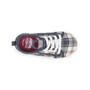 OshKosh B'Gosh Girls Syrup Slip-On Sneaker, Plaid, 4 Toddler