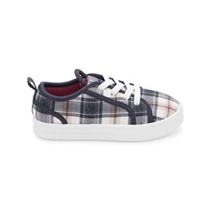 OshKosh B'Gosh Girls Syrup Slip-On Sneaker, Plaid, 4 Toddler