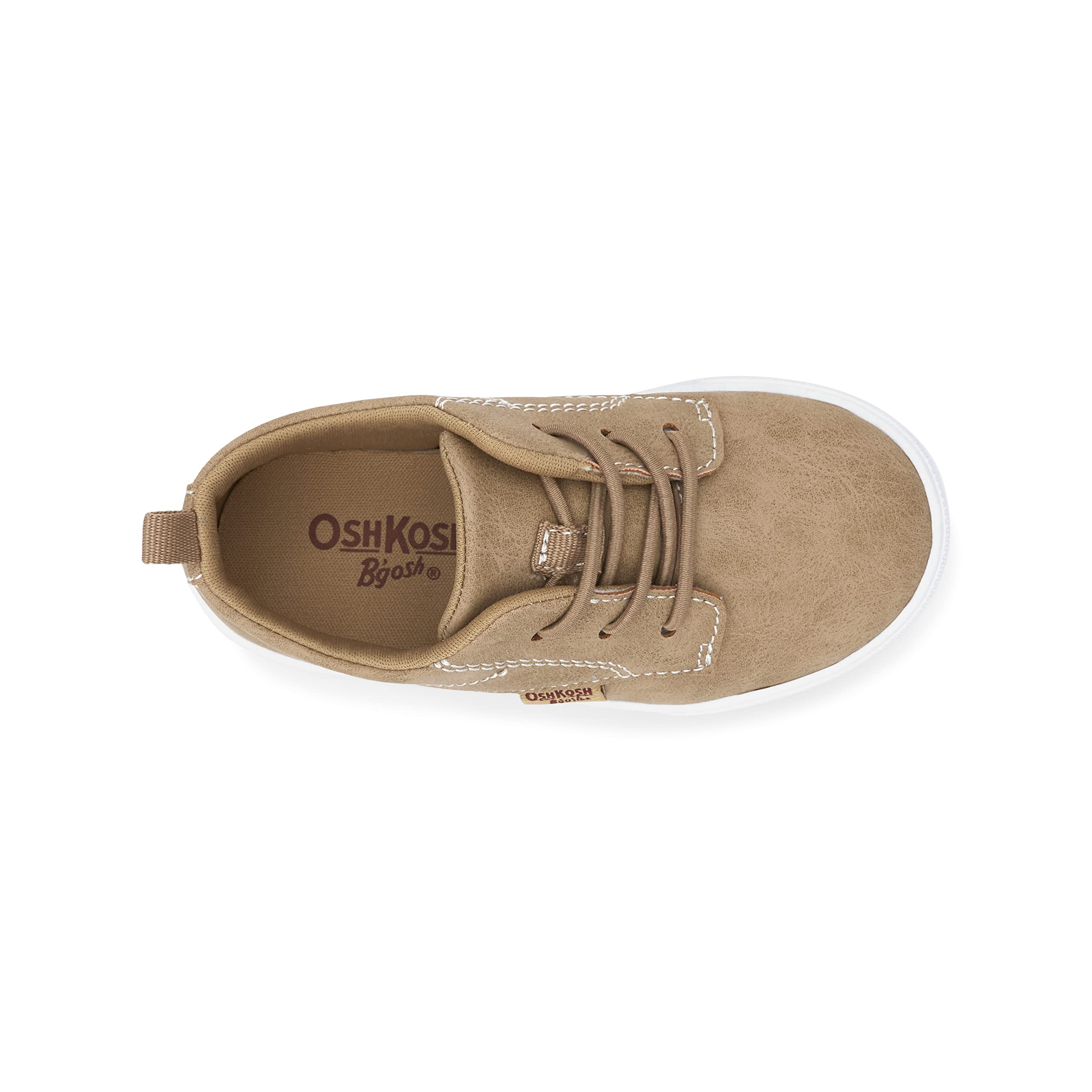 OshKosh B'Gosh Boy's Putney Oxford Sneaker, Tan, 9 Toddler