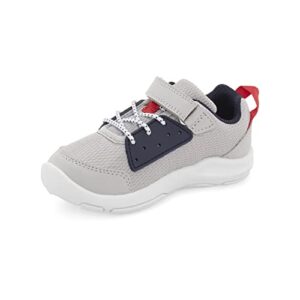 oshkosh b'gosh boy's jago sneaker, grey, 8 toddler