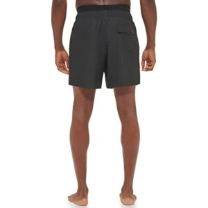 Calvin Klein Men's Standard UV Protected Quick Dry Swim Trunk, Noir, X-Large