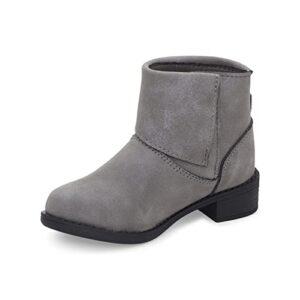 oshkosh b'gosh girls flip fashion boot, grey, 9 toddler
