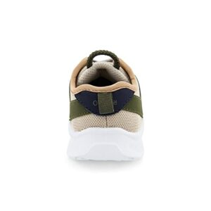 OshKosh B'Gosh Boy's Onix Athletic Sneaker, Khaki, 10 Toddler