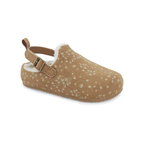 OshKosh B'Gosh Girls Mula Clog, Brown, 4 Toddler