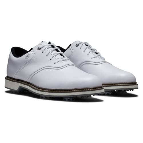 FootJoy Men's FJ Originals Golf Shoe, White/White, 9.5