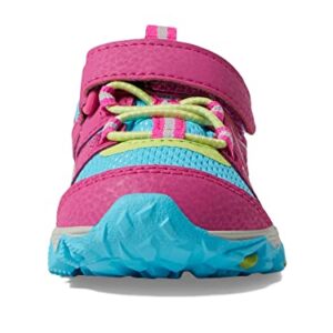 Merrell Trail Quest Jr Hiking Shoe, Berry/Lime/Turquoise, 8.5 US Unisex Little Kid