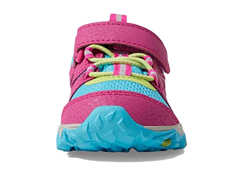 Merrell Trail Quest Jr Hiking Shoe, Berry/Lime/Turquoise, 8.5 US Unisex Little Kid