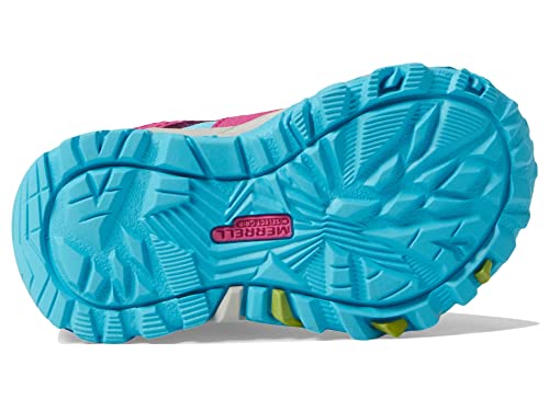 Merrell Trail Quest Jr Hiking Shoe, Berry/Lime/Turquoise, 8.5 US Unisex Little Kid