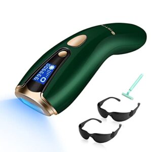 laser hair removal for women & men, permanent painless at-home facial ipl hair removal device, upgraded to 999,900 flashes hair remover for armpits legs arms bikini line