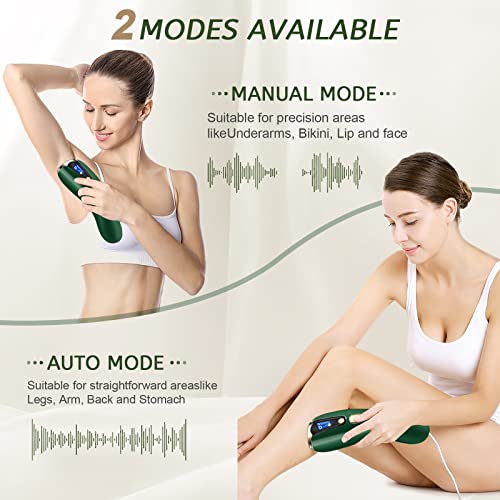 Laser Hair Removal for Women & Men, Permanent Painless At-Home Facial IPL hair removal device, Upgraded to 999,900 Flashes hair remover for Armpits Legs Arms Bikini Line