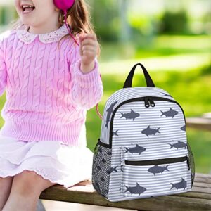 Pardick Kids Backpack for Girls Boys Shark Lightweight Water Resistant Preschool Backpack Cute