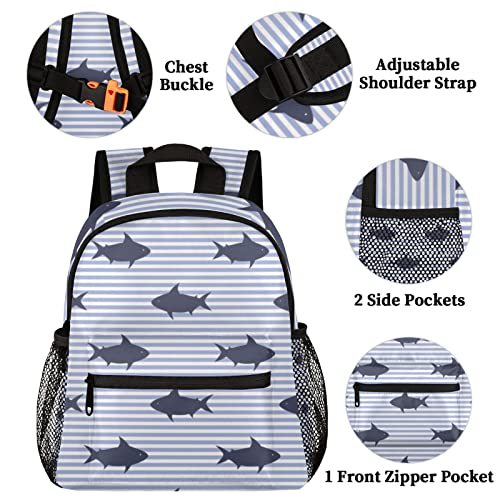 Pardick Kids Backpack for Girls Boys Shark Lightweight Water Resistant Preschool Backpack Cute