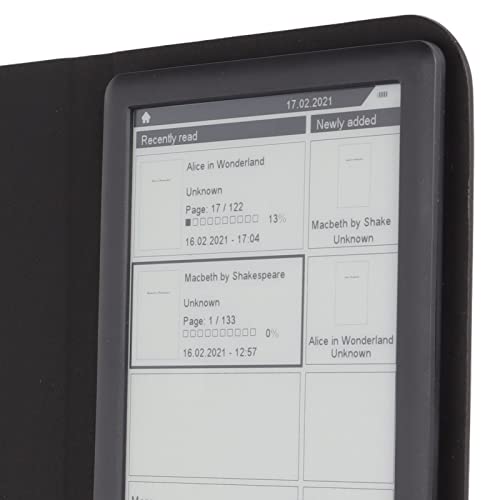 GOWENIC Ereader, 6In 800X600 Reading Tablet Hd Ink Screen E Reader 8Gb 512Mb Abs Ebook Reader with Protective Case Film for Reading, Support 32Gb Tf Card Expansion