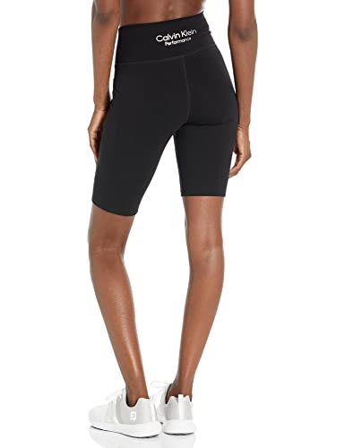 Calvin Klein Performance Women's Super High Waist Bike Shorts, Black, Large