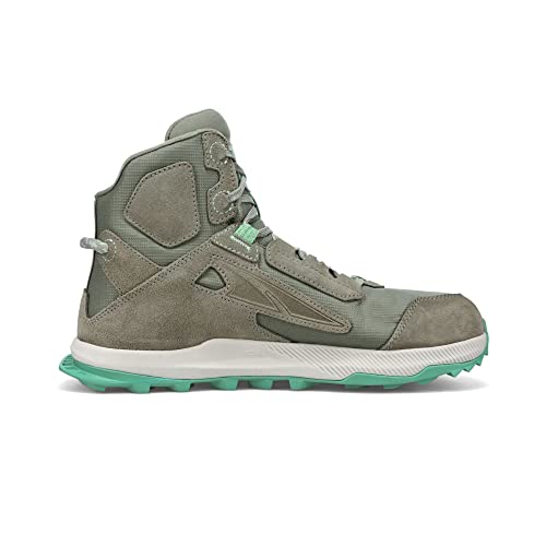 ALTRA Women's AL0A7R7H Lone Peak Hiker 2 Trail Shoe, Gray/Green - 8.5 M US