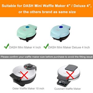 Beautyflier Carrying Bag Compatible with DASH Mini Waffle Maker 4 Inch/Deluxe 4 Inch, Nylon Dust Cover for Who Loving Baking and Cooking, Waffle Maker NOT included