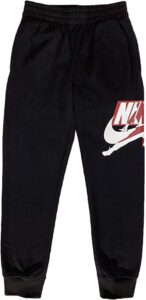 jordan boys youth classics jogger fleece sweatpants size m, l, xl (black, small)