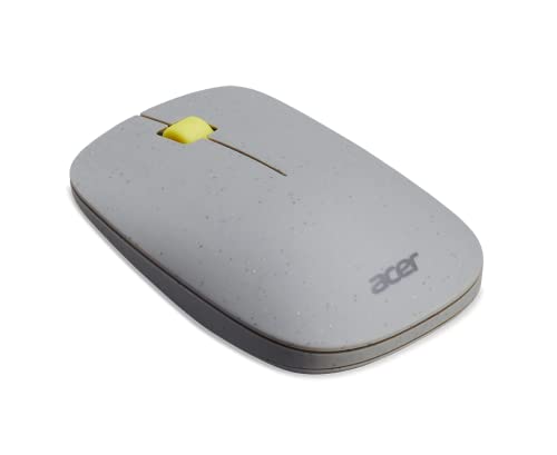 Acer Vero 3 Button Mouse | 2.4GHz Wireless | 1200DPI | Made with Post-Consumer Recycled (PCR) Material | Certified Works with Chromebook | Gray