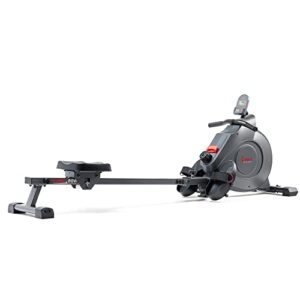 Sunny Health & Fitness Smart Magnetic Rowing Machine with Extended Slide Rail with Exclusive SunnyFit® App Enhanced Bluetooth Connectivity – SF-RW522016