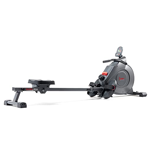 Sunny Health & Fitness Smart Magnetic Rowing Machine with Extended Slide Rail with Exclusive SunnyFit® App Enhanced Bluetooth Connectivity – SF-RW522016