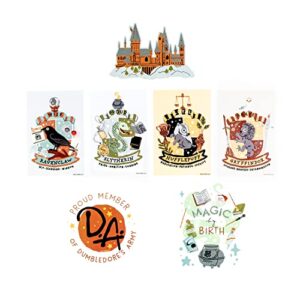 Conquest Journals Harry Potter Whimsical Magical World Sticker Pack, Set of 50 Unique Images, Officially Licensed, Waterproof, UV and Scratch Resistant, Great for All Your Gadgets