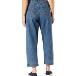Signature by Levi Strauss & Co. Gold Label Women's Heritage High-Rise Loose Crop Stylized Jeans (Available in Plus Size), (New) North Shore Den, 18