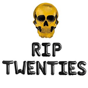 geloar rip twenties balloons, rip twenties 30th birthday party supplies balloons banner for death to my 20s rip twenties rip youth men women dirty 30 funny 30th bday decorations set of 14 pcs