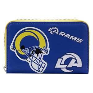 loungefly nfl: la rams wallet with patches