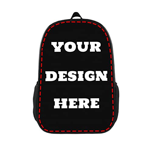 Custom Laptop Backpack, Custom Personalized Text Picture Backpack, Customize Travel Backpack for Men Women, Customize Learning Backpack for Boy Girl, 17In Casual Backpack