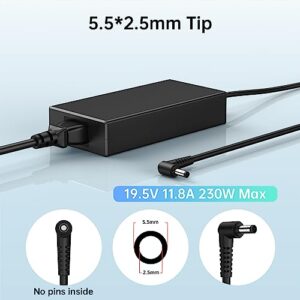 230W Charger Fit for MSI GS66 GS76 GS75 GS65 Stealth Power Supply, MSI Chicony A17-230P1A A12-230P1A P65 P75 AC Adapter