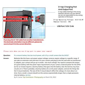 REYTRIC 190Wh and 300Wh V Mount/V-Lock Battery Series with Two D-Tap Charger 13400mAh and 20400mAh