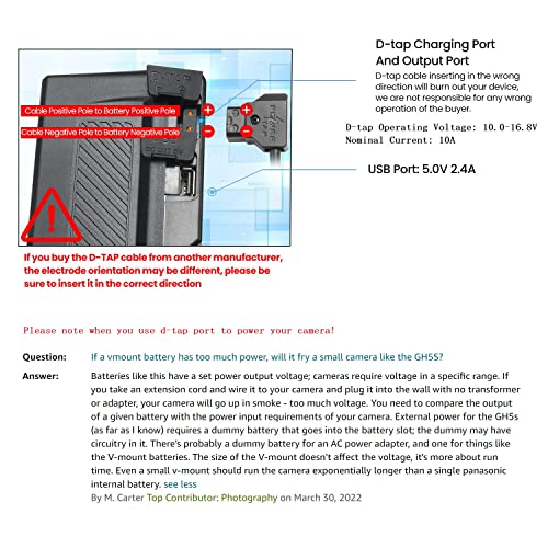 REYTRIC 190Wh and 300Wh V Mount/V-Lock Battery Series with Two D-Tap Charger 13400mAh and 20400mAh