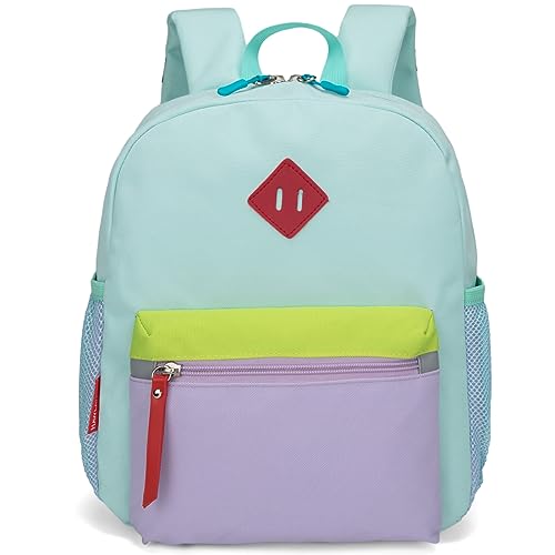 HawLander Preschool Backpack for Toddler Girls, Kids School Bag, Ages 3 to 7 years old, Mini, Light Green