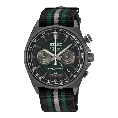 SEIKO Chronograph Quartz Green Dial Men's Watch SSB411P1