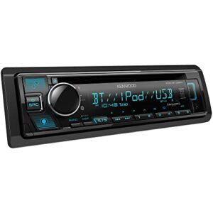 KENWOOD KDC-BT382U CD Car Stereo Receiver with Bluetooth, AM/FM Radio, Variable Color Display, Front High Power USB, Alexa Built in, and SiriusXM Ready