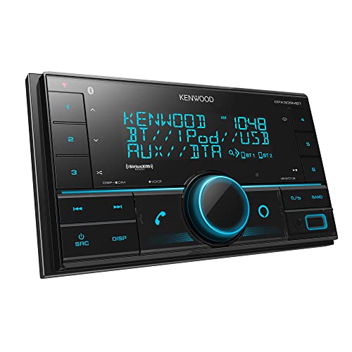 Kenwood DPX305MBT Double DIN in-Dash Digital Media Receiver with Bluetooth (Does not Play CDs) | Mechless Car Stereo Receiver | Amazon Alexa Ready - Black