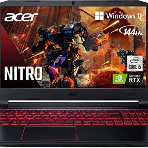 Acer Nitro 5 Gaming Laptop, AMD Ryzen 7 5800H (8-Core, Bests i7-12800H) | GeForce RTX 3060 Graphics |15.6" FHD 144Hz IPS Display | 32GB DDR4 | 1TB NVMe SSD | WiFi 6 | RGB Backlit Keyboard