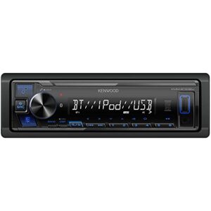 kenwood kmm-bt232u bluetooth car stereo with usb port, am/fm radio, mp3 player, detachable face