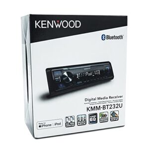 KENWOOD KMM-BT232U Bluetooth Car Stereo with USB Port, AM/FM Radio, MP3 Player, Detachable Face