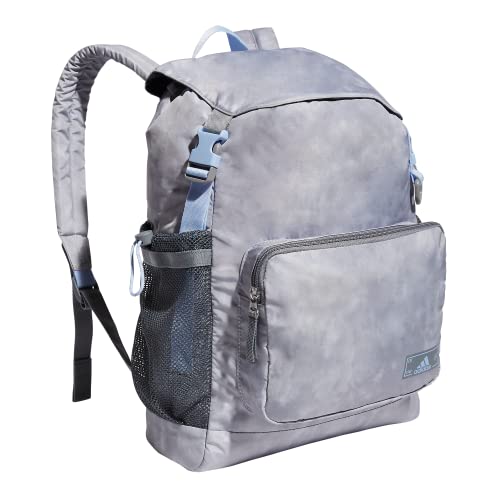 adidas Saturday Backpack, Stone Wash Grey/Blue Dawn, One Size