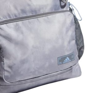 adidas Saturday Backpack, Stone Wash Grey/Blue Dawn, One Size