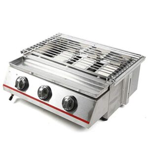 propane infrared steak grill - efficient heating outdoor portable gas grill with vertical cooking,stainless steel single burner propane gas grill,perfect for steak,ribeyes,picnic,bbq